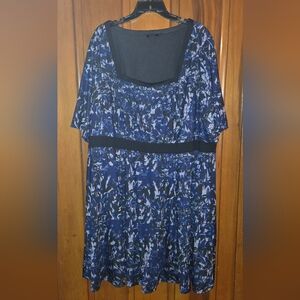 Blue And Black Jete 3x Dress